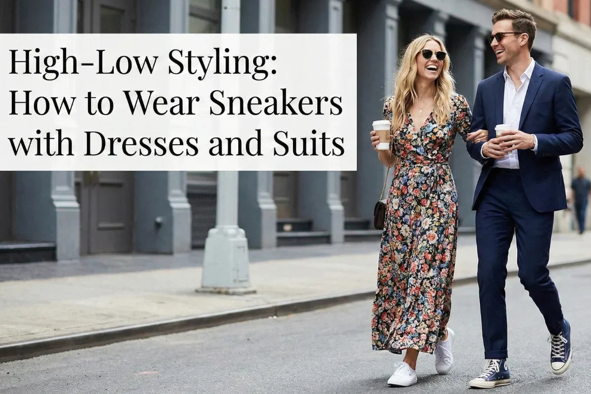 High-Low Styling: How to Wear Sneakers with Dresses and Suits