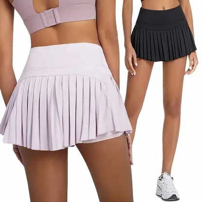 Breathable Custom Color Short Tennis Skorts High Waist Pleated Spandex/Nylon Women's Fitness Running Custom Logo OEM Service