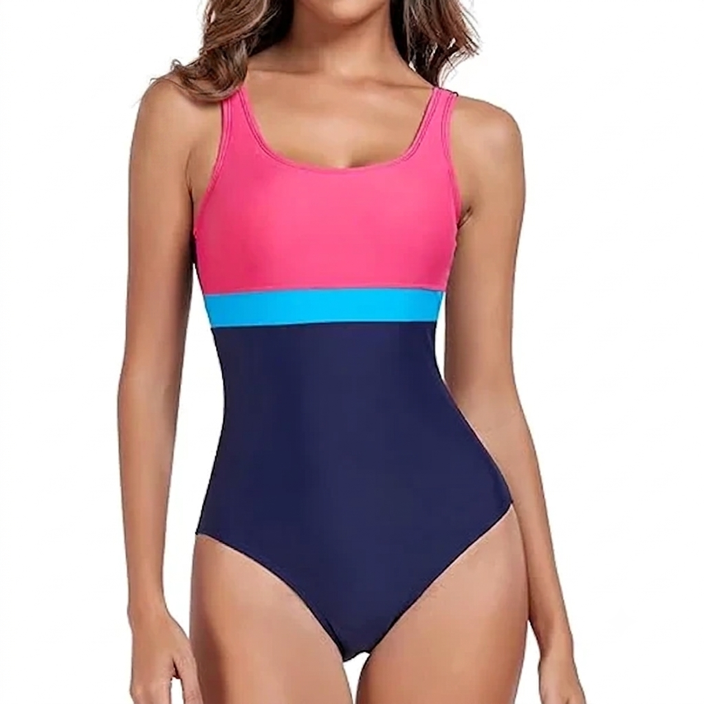 High-Performance Waterproof Breathable Quick-Dry Women One-Piece Swimsuit with Open Back for Racing Training NKS INDUSTRIES