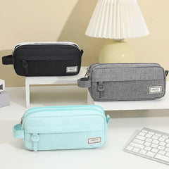 Multi-function Pencil Bags Large Travel Cosmetic Bags Canvas Pencil Cases With Zipper for School Office