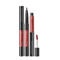 Long-Lasting  Matte Lip Gloss Lip Liner Pencil Two in One  Plump Lips