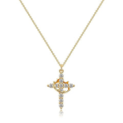 Chic Hypoallergenic Cross Pendant Necklace Jewelry for Men/Women Festival Casual Jewelry Gift