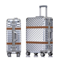 Popular Waterproof 20/24/28 Inch 100% PC Hard Shell Aluminum Frame TSA Vintage Suitcase Luggage