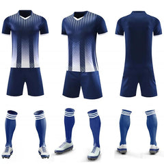 High Quality Vintage Youth Soccer Wear Jersey Set Football Uniforms Breathable Football Jersey T Shirt