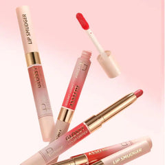 Dual-ended Lipstick and Lip Gloss Beauty 10 Color OEM Makeup  Lasting  No-sticky Cosmetics Liquid