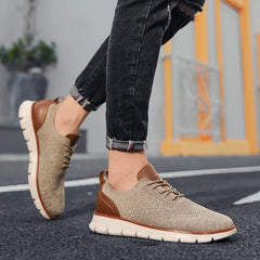 Wholesale Breathable Lightweight Casual Knitted Shoes Anti-Slip Easy to Wear with Custom Logo High Trendy Casual Walking Shoes