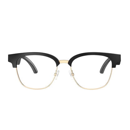 Gold frame clear lenses