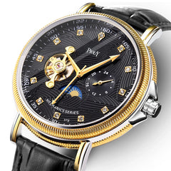 Piouy M 379 Tourbillon Skeleton Automatic Mechanical Watches Wrist Watch  Waterproof ized Men Watch Orologio Uomo