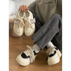 Super Fire All Increase Thick Soled Canvas Shoes Female Summer 2023 New Student Hong Wind Small White Burst Retro Board