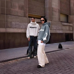 Custom Sweatshirt Cotton Streetwear Unisex Hoodie French Terry Plain Pullover Blank Oversized No Strings Cropped Hoodie Men