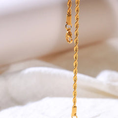 Minimalist Simple Chain Necklace 18k Gold Plated Necklace Stainless Steel Women Jewelry Personality Jewelry Anniversary Gift