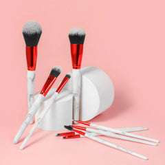 Vegan Skin-friendly Makeup Brush Set 7pcs Foundation Powder Blush Luxury Soft Makeup Brush Beauty Tool