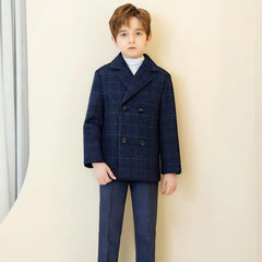 Fall Jacket 4 Year Boy Plaid Coat Casual Children Boy Blazer Clothes Boy Toddler Outwears Jacket for Kids Korea 18 Years Boys