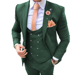 Men's Three-piece Casual Wear Men's Fashionable and Handsome Suits Large-Size Business Leisure Suit